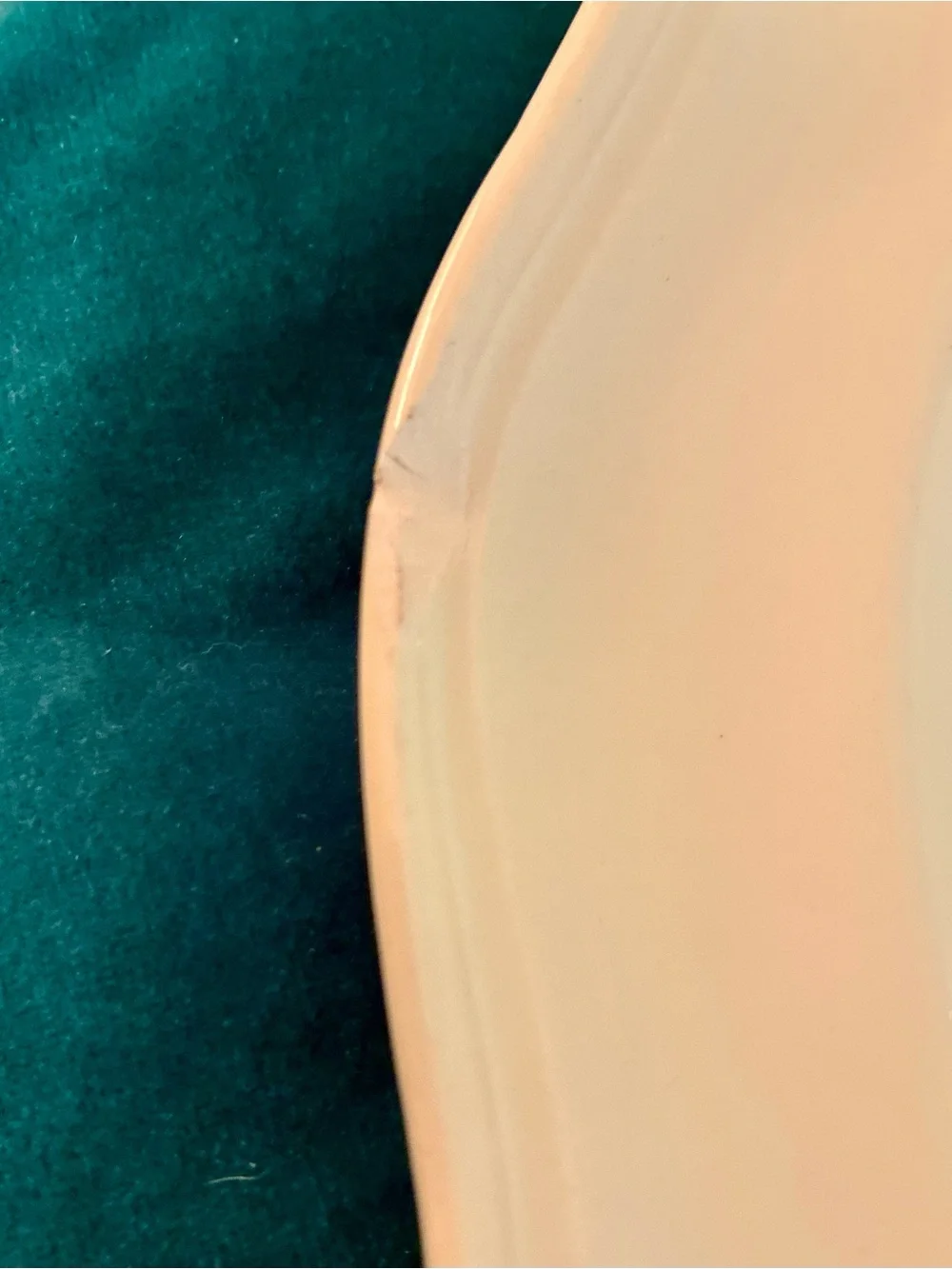 Wedgwood Queens Shape Plain Cream Oval Serving Platter